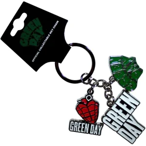 The Classic Green Day Metal Key Rings