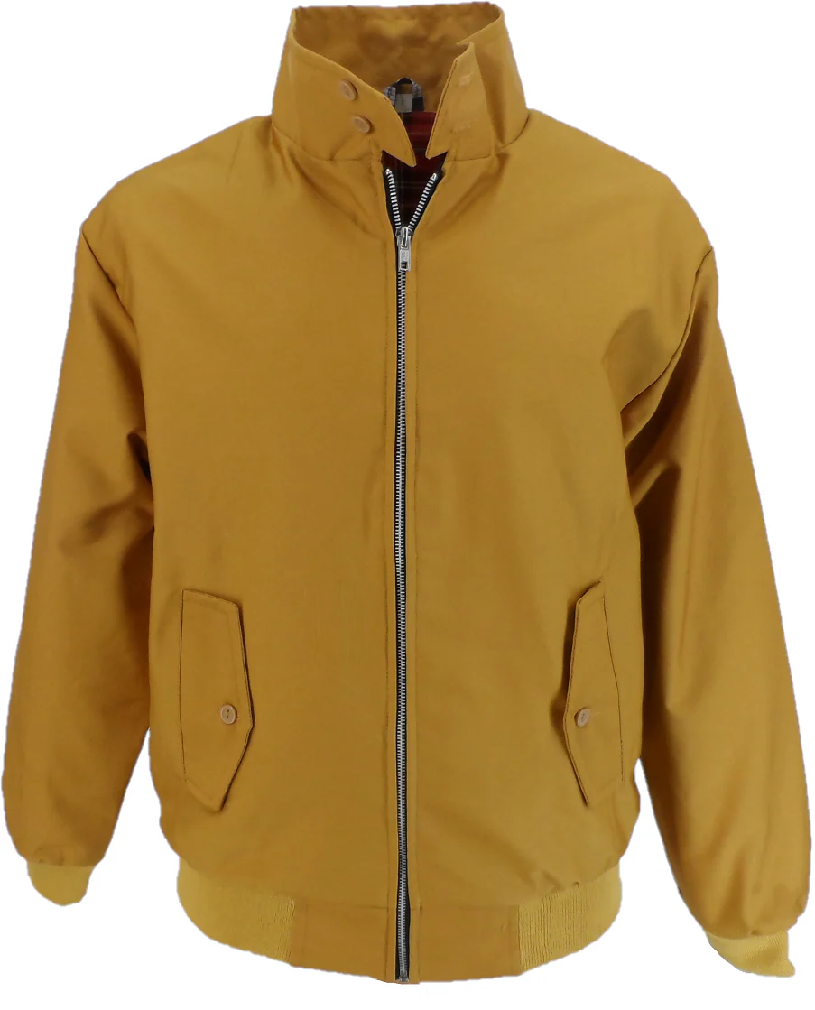 Mazeys Mens Gold Harrington Jacket - immagine 2