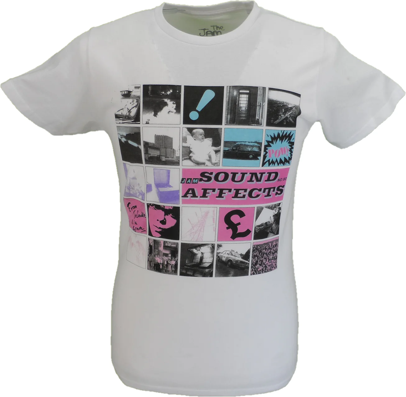 Mens The Jam White Sound Affects Official T Shirt - immagine 2