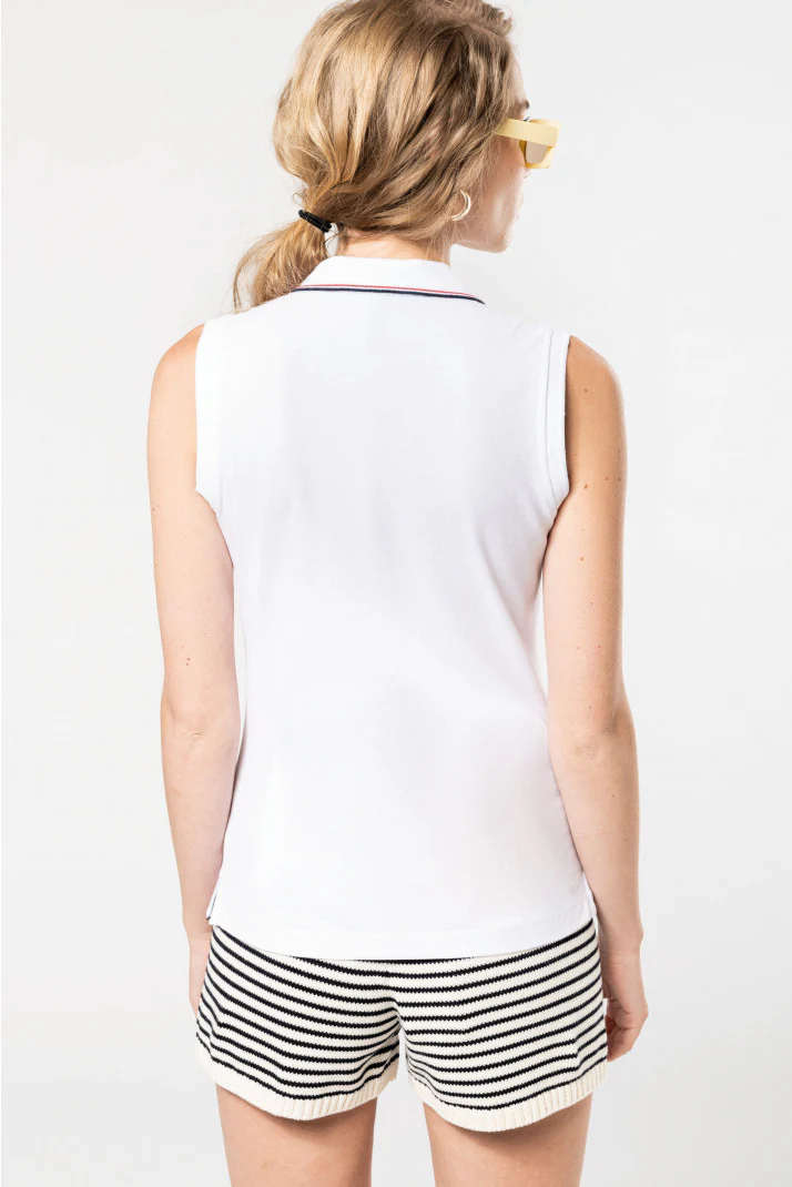 K224 - Polo donna senza maniche - immagine 3