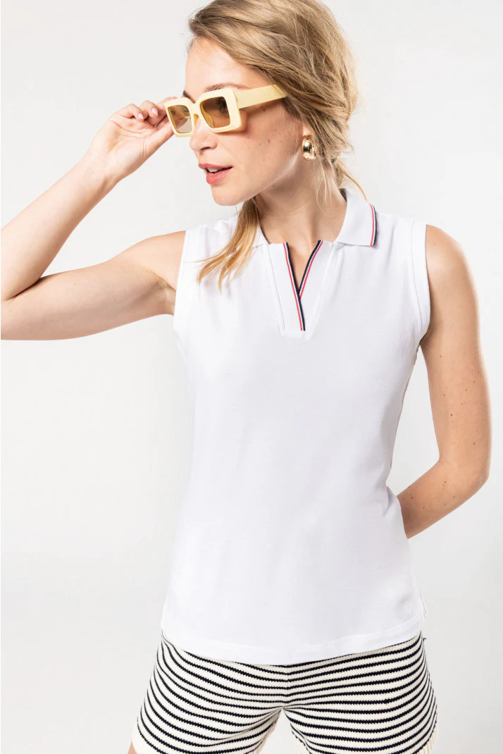 K224 - Polo donna senza maniche - immagine 4