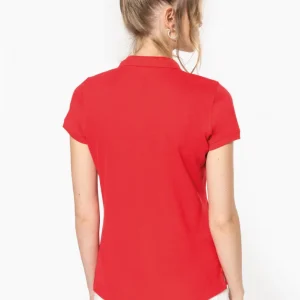 K242 - Polo piqué donna manica corta