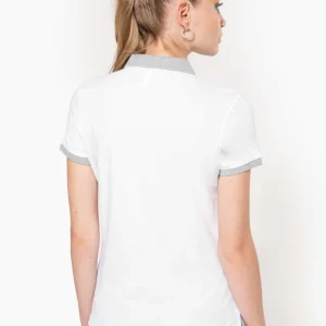 K259 - Polo piqué donna bicolore