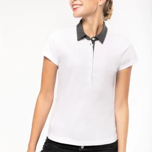 K261 - Polo jersey donna bicolore