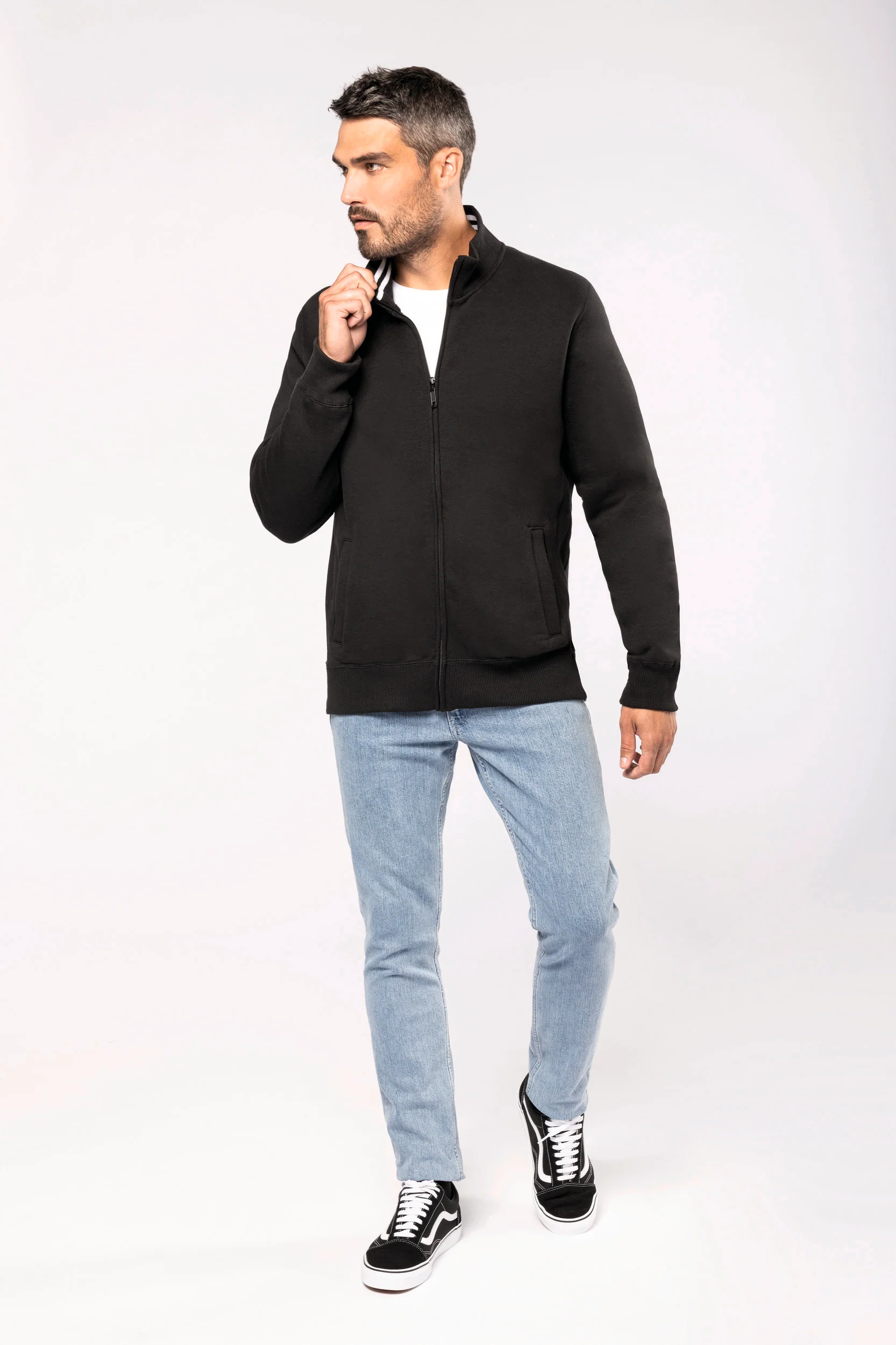 K456 - Felpa uomo full zip - immagine 3