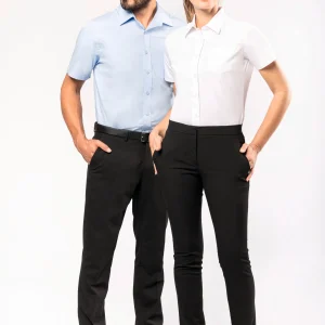 K544 - Camicia donna in popeline manica corta