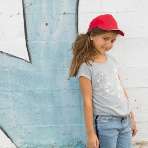 KP148 - CAPPELLINO BAMBINO CON VISIERASANDWICH A CONTRASTO - 5 PANNELLI