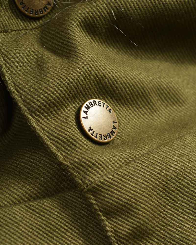 Lambretta Mens Khaki Green Vintage Parka - immagine 8