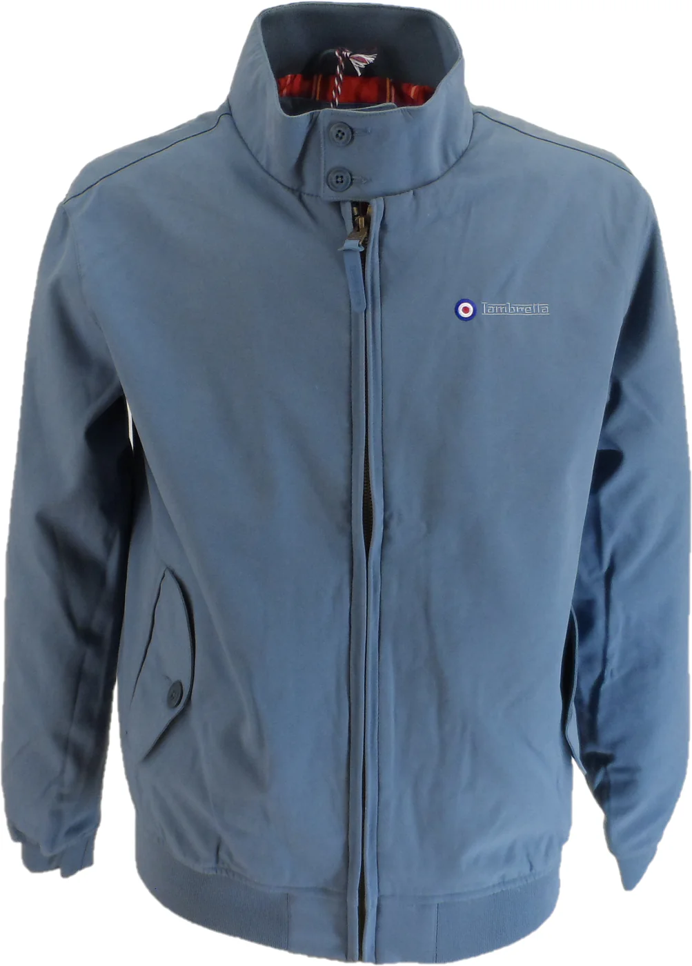 Lambretta Mid Blue Showerproof Harrington Jacket