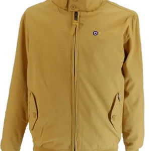 Lambretta Mustard Yellow Showerproof Harrington Jacket