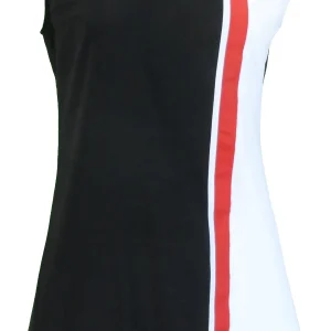 Love Her Madly Ladies 60s Retro Mod Vintage Black/White/Red Mini Dress