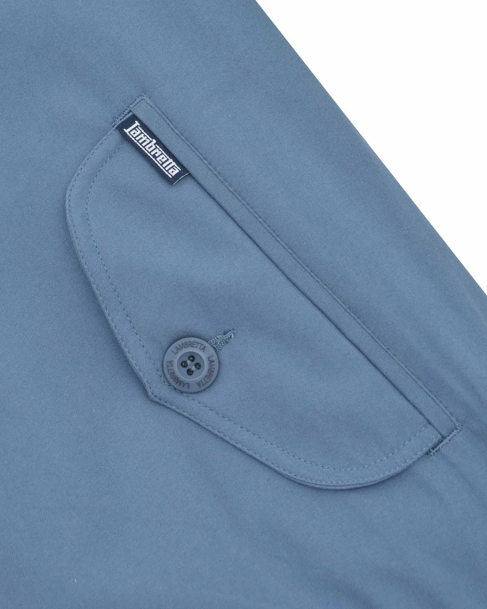 Lambretta Mid Blue Showerproof Harrington Jacket - immagine 7