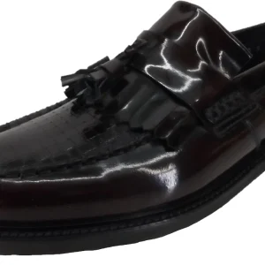 Delicious Junction Oxblood Locky Mod SKA Loafers Shoes