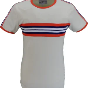 Madcap England Mens Off White Cassette Ringer T Shirt