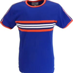 Madcap England Mens Blue Cassette Ringer T Shirt