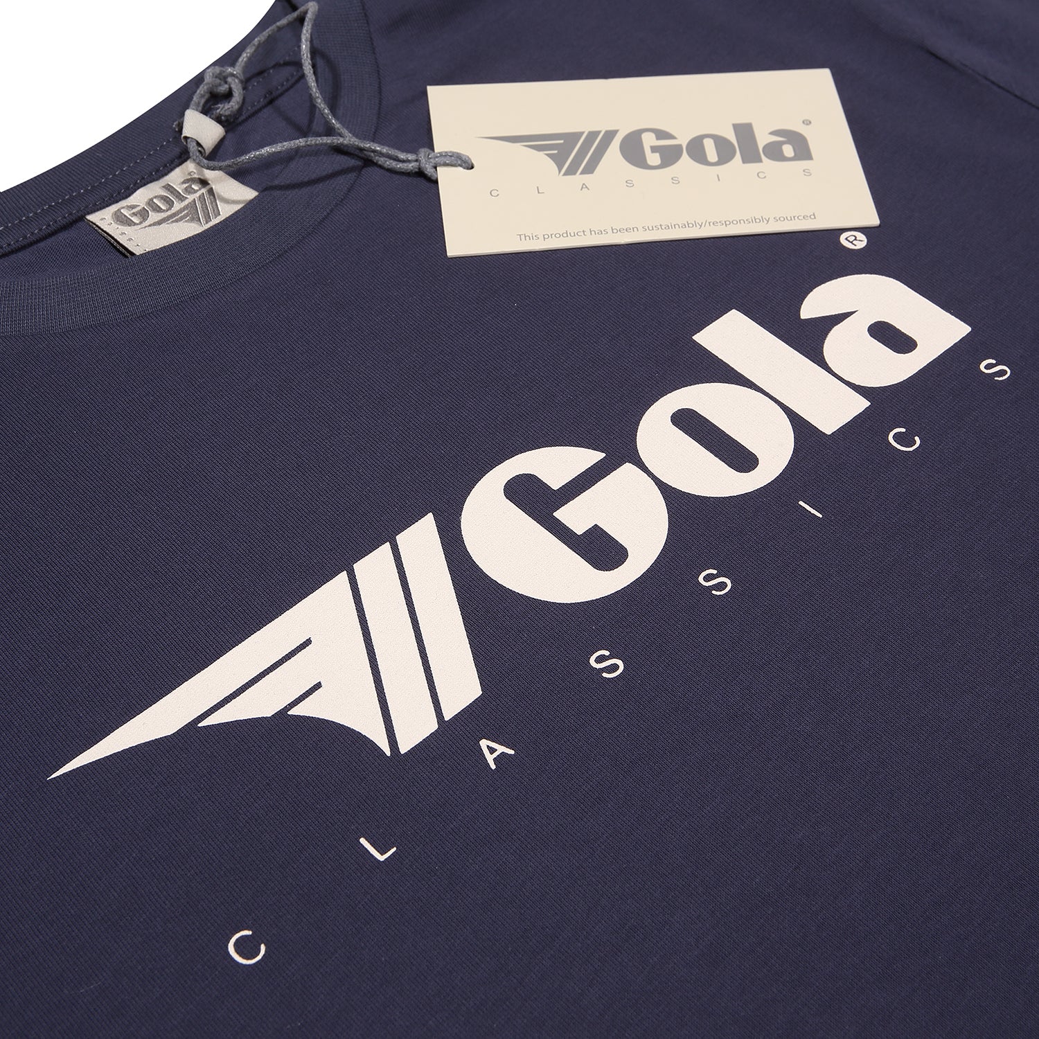 Gola Mens Navy Blue Retro Logo T Shirt - immagine 4