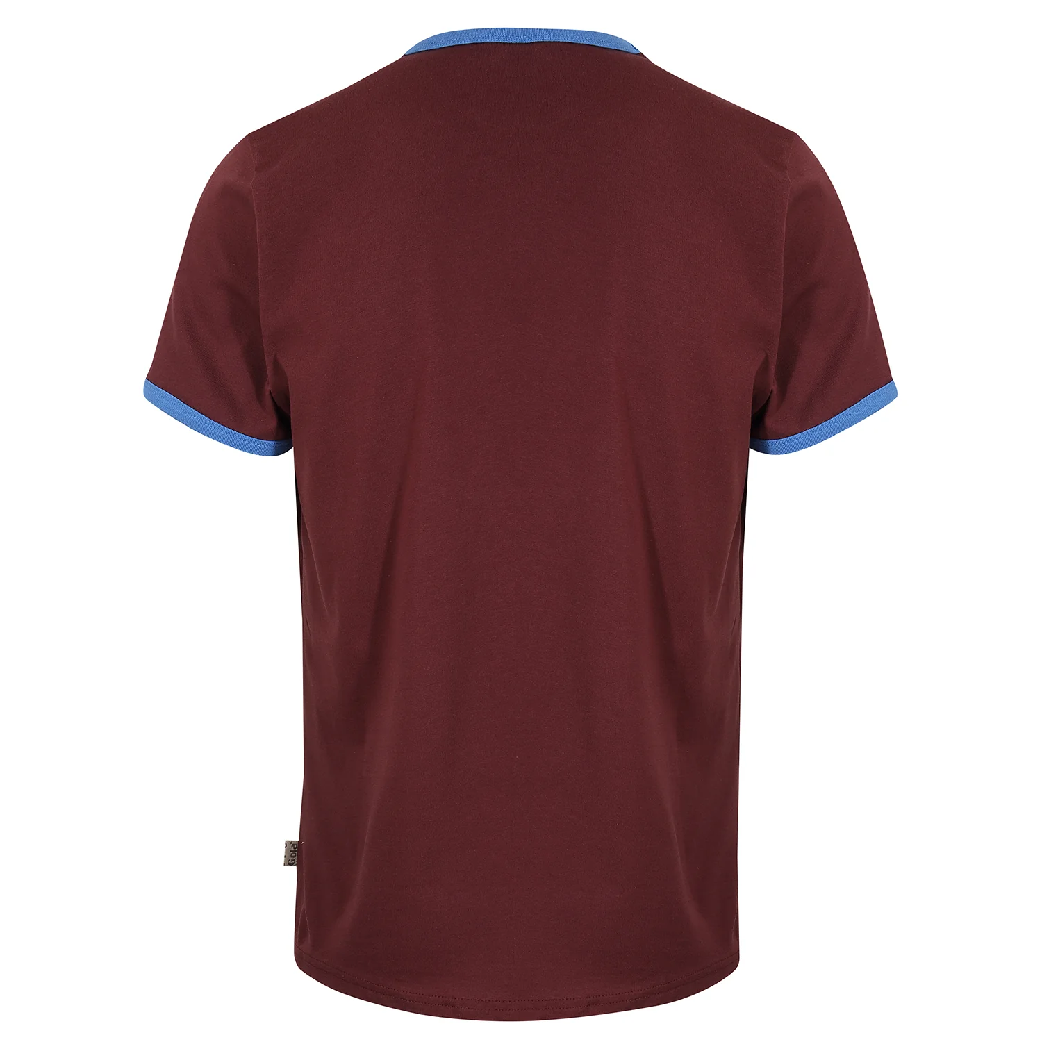 Gola Mens Maroon/Sky Retro Ringer T Shirt - immagine 3