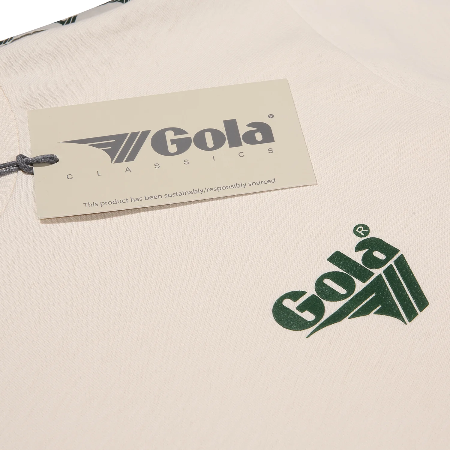 Gola Mens Ecru Taped Retro T Shirt - immagine 5