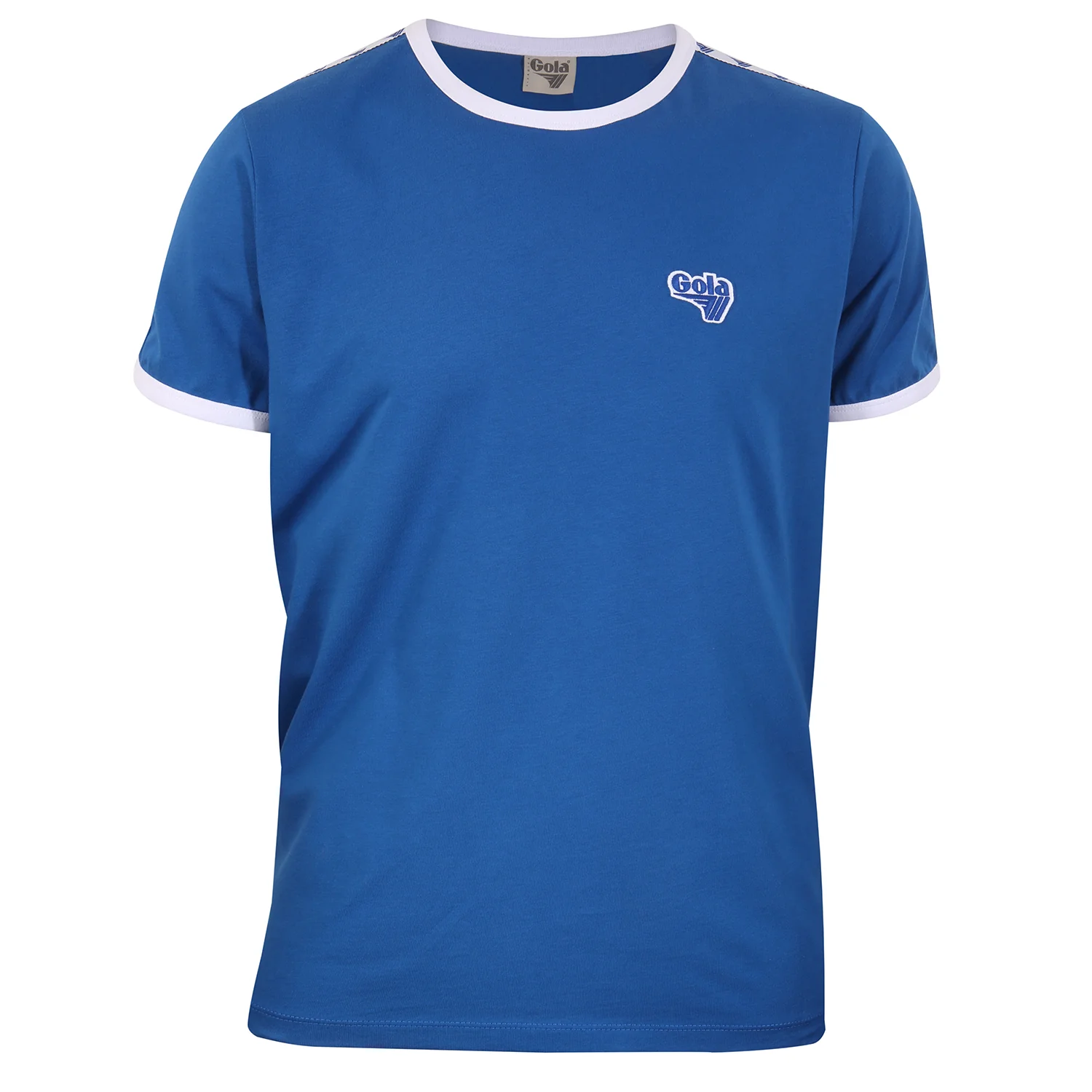 Gola Mens Blue Taped Retro Ringer T Shirt - immagine 2