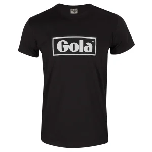 Gola Mens Black Text Box T Shirt