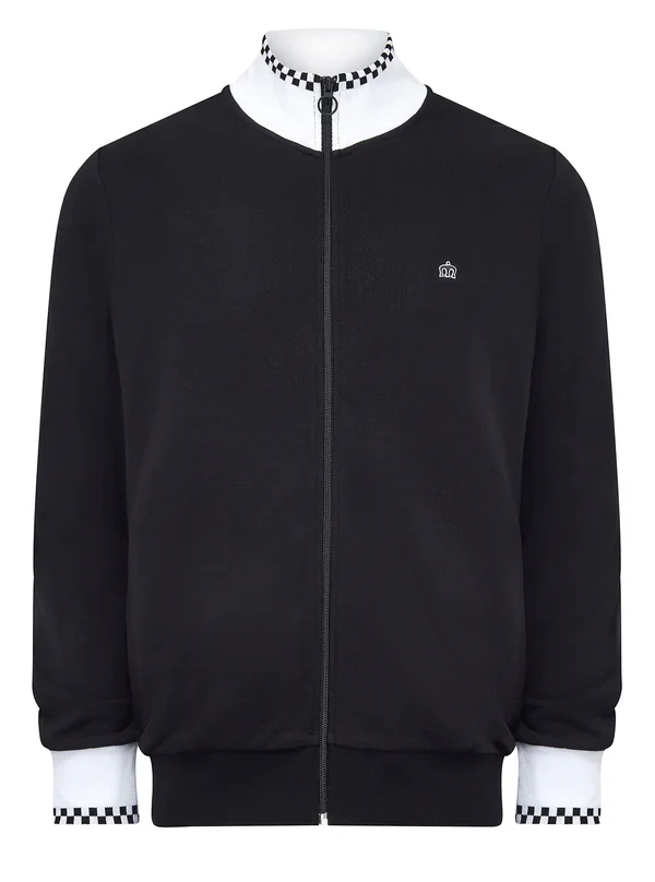 Merc Mens Checkerboard Trim Track Top - immagine 2