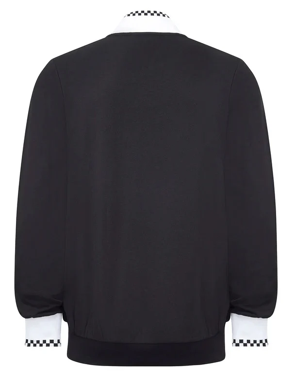 Merc Mens Checkerboard Trim Track Top - immagine 5