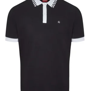 Merc Nova Black Vintage Mod Polo Shirts