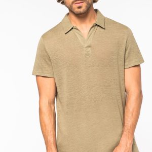NS220 - Polo uomo in lino - 190g