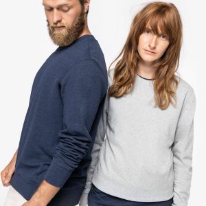 NS410 - Felpa girocollo unisex ecosostenibile in tessuto riciclato