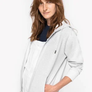 NS412 - Felpa unisex con zip e cappuccio ecosostenibile in tessuto riciclato