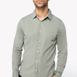 NS502 - Camicia uomo ecosostenibile slavata