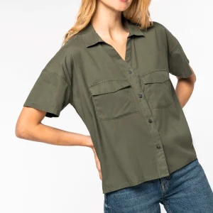 NS514 - Camicia donna con Lyocell TENCEL™ oversize