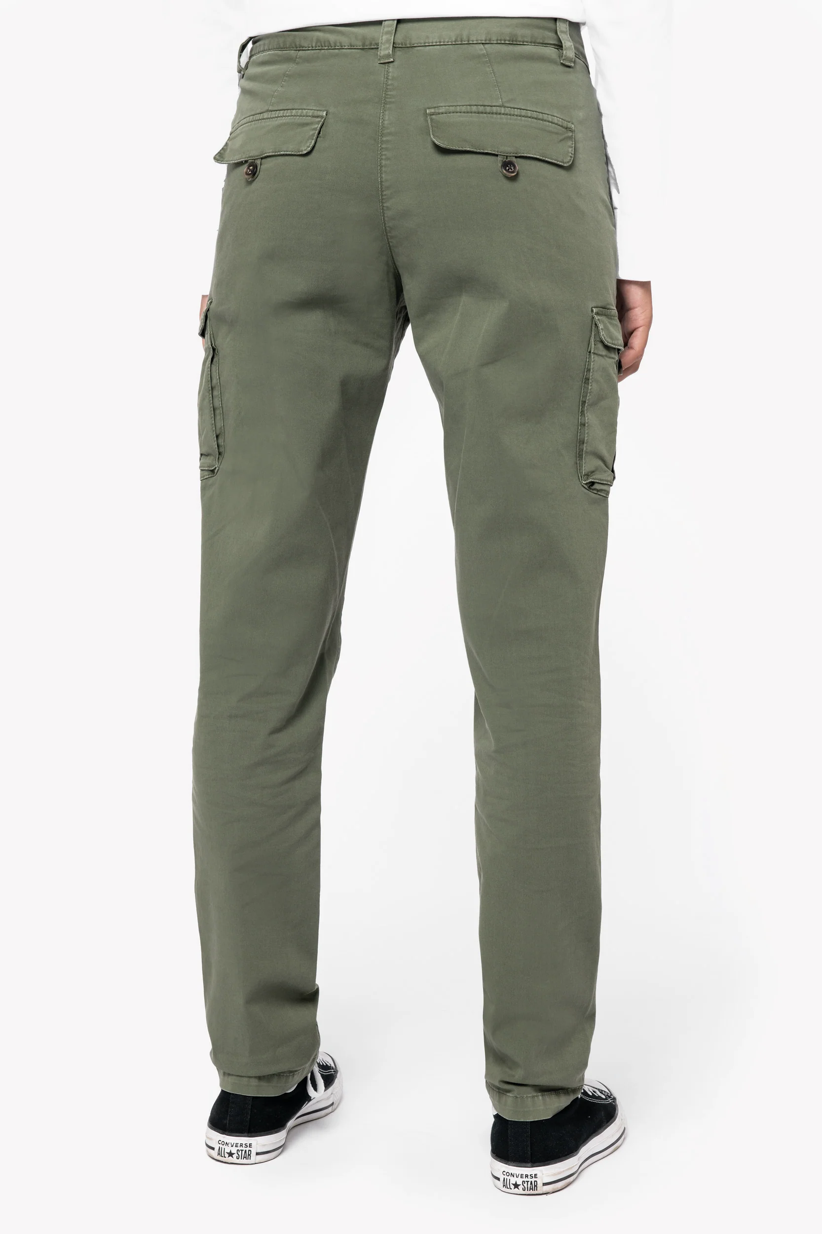 NS741 - Pantaloni cargo donna ecosostenibili slavati - immagine 9