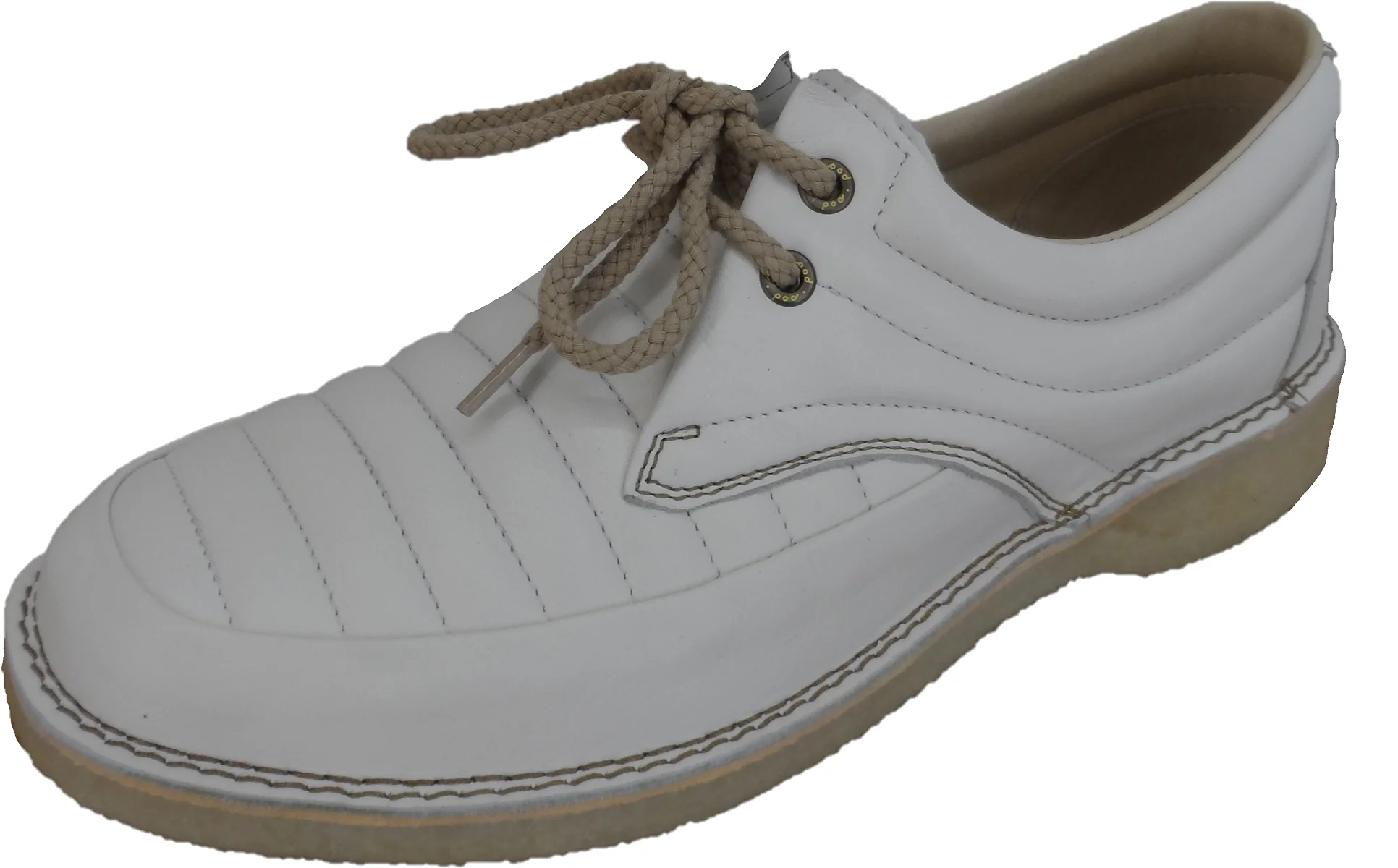 Pod Original White Jagger Retro Mod Leather Shoes - immagine 2