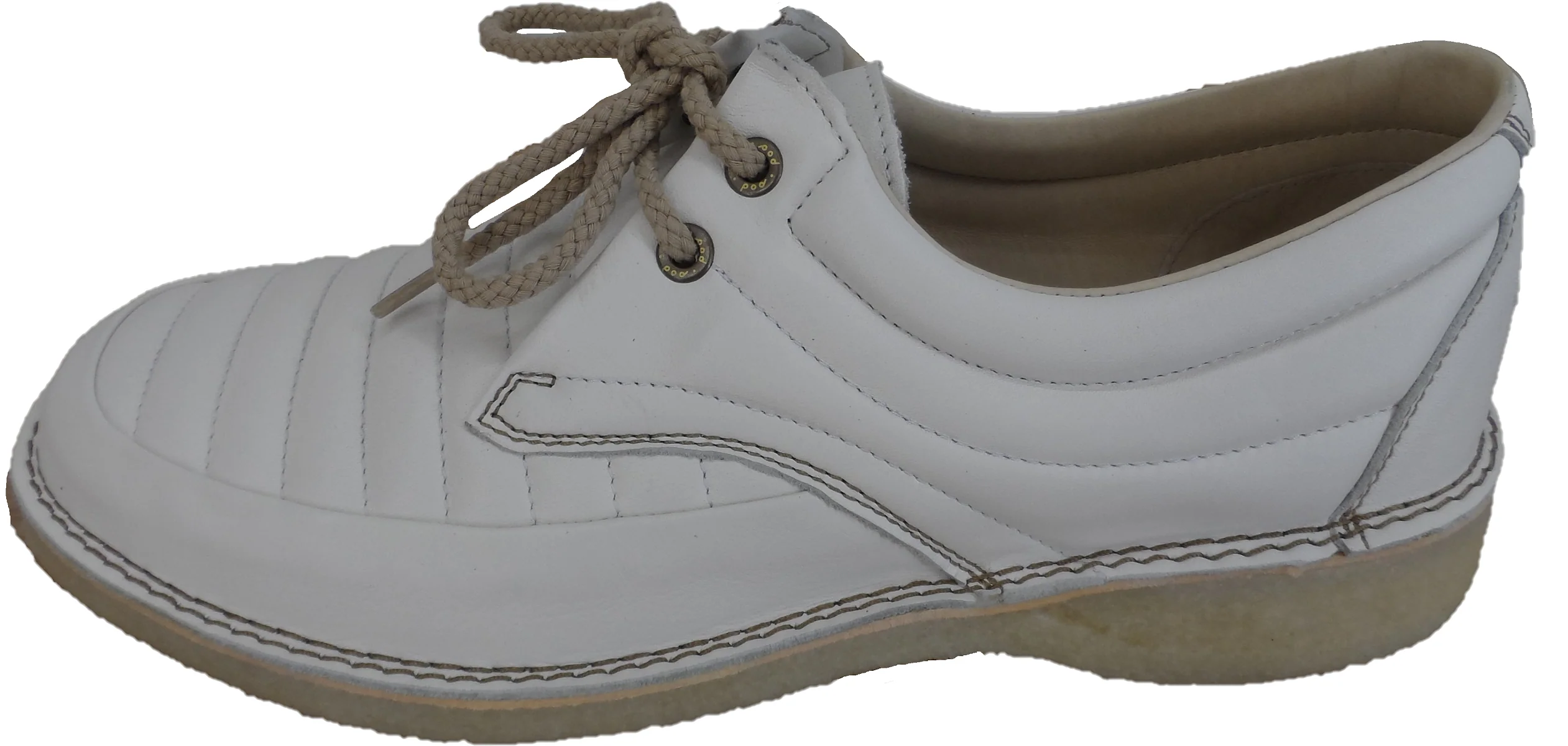 Pod Original White Jagger Retro Mod Leather Shoes - immagine 3