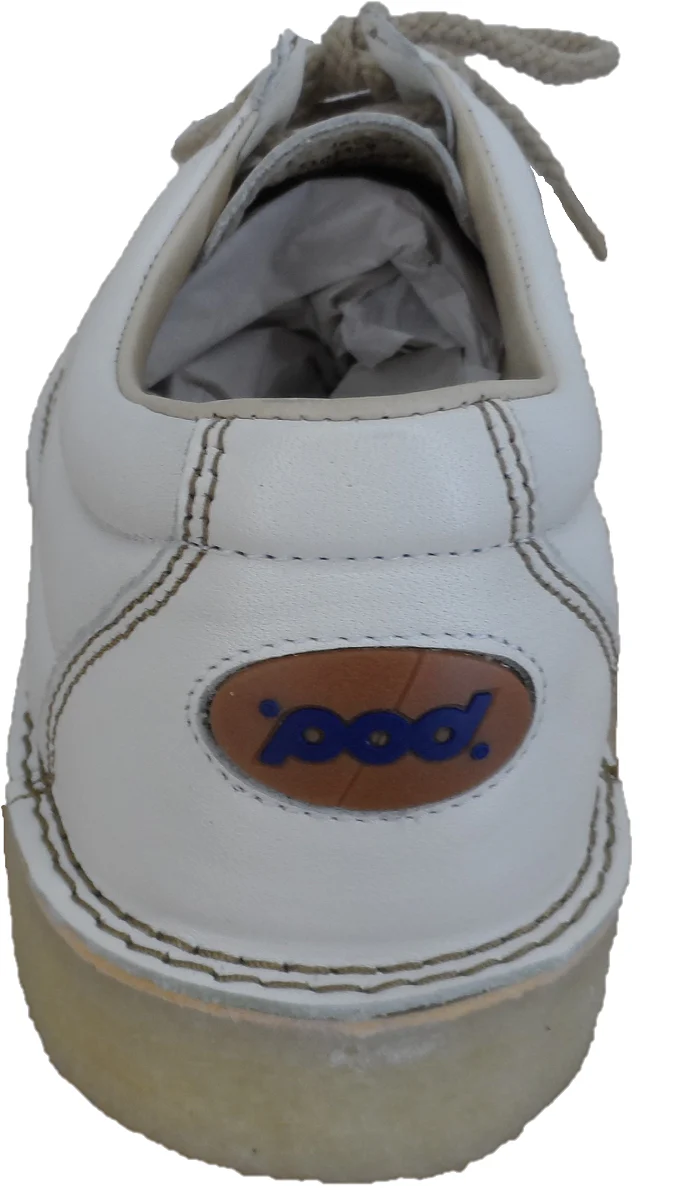 Pod Original White Jagger Retro Mod Leather Shoes - immagine 5