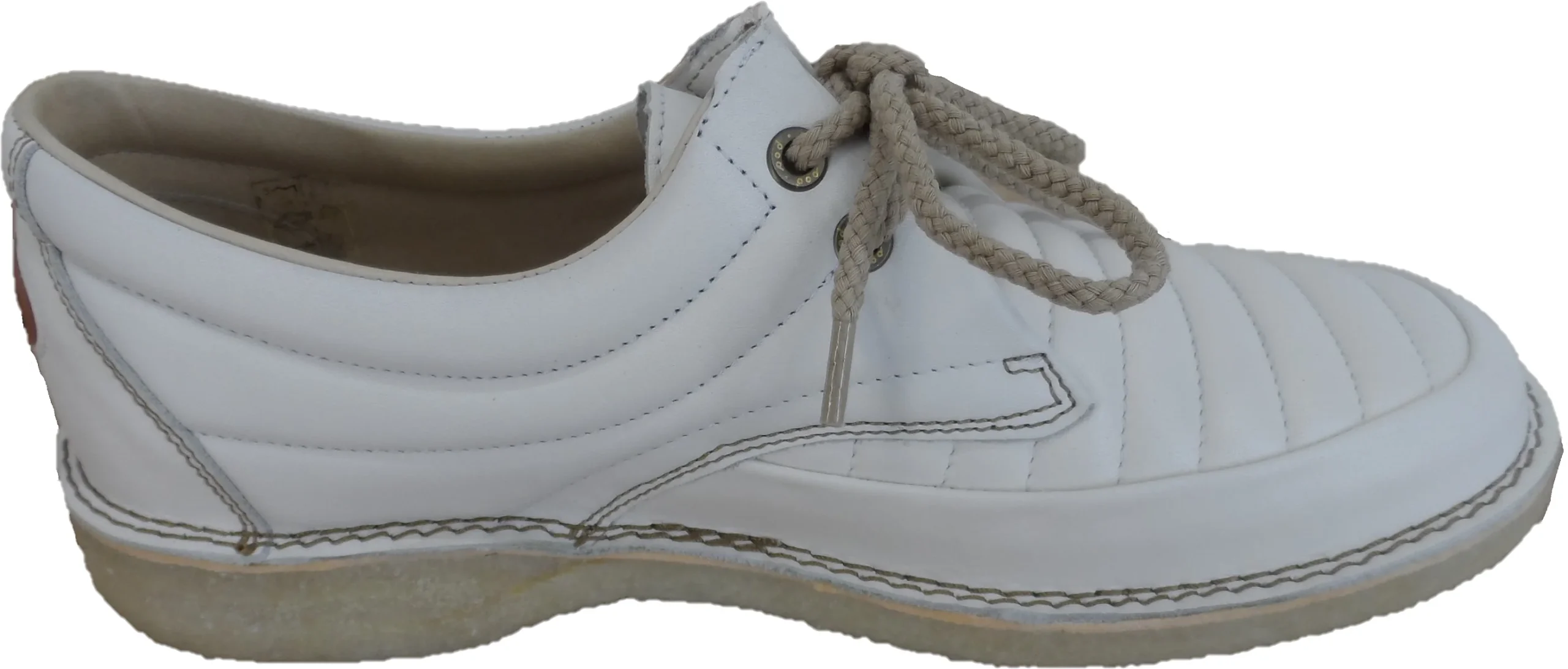 Pod Original White Jagger Retro Mod Leather Shoes - immagine 6