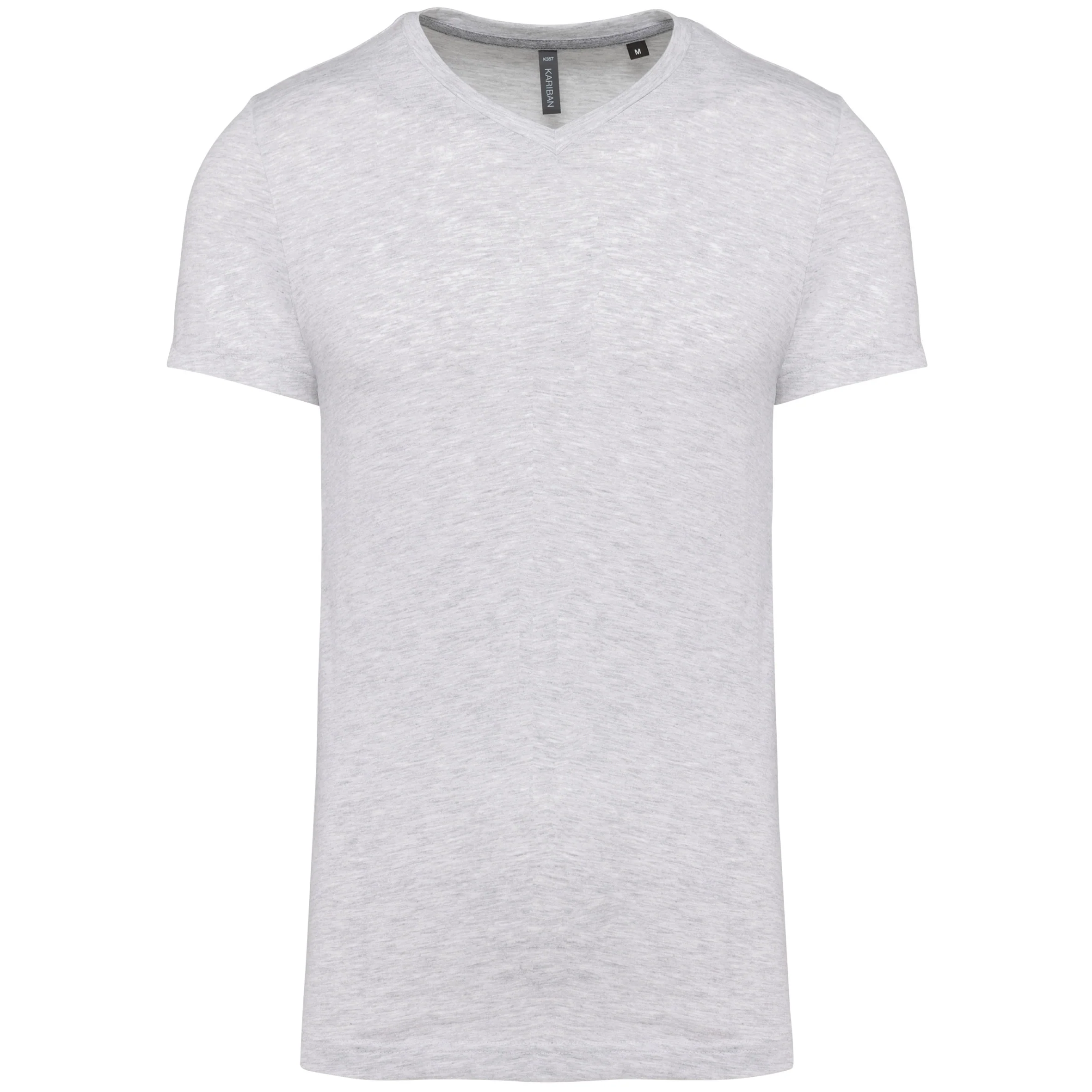 K357 - T-shirt uomo manica corta scollo a V - immagine 5