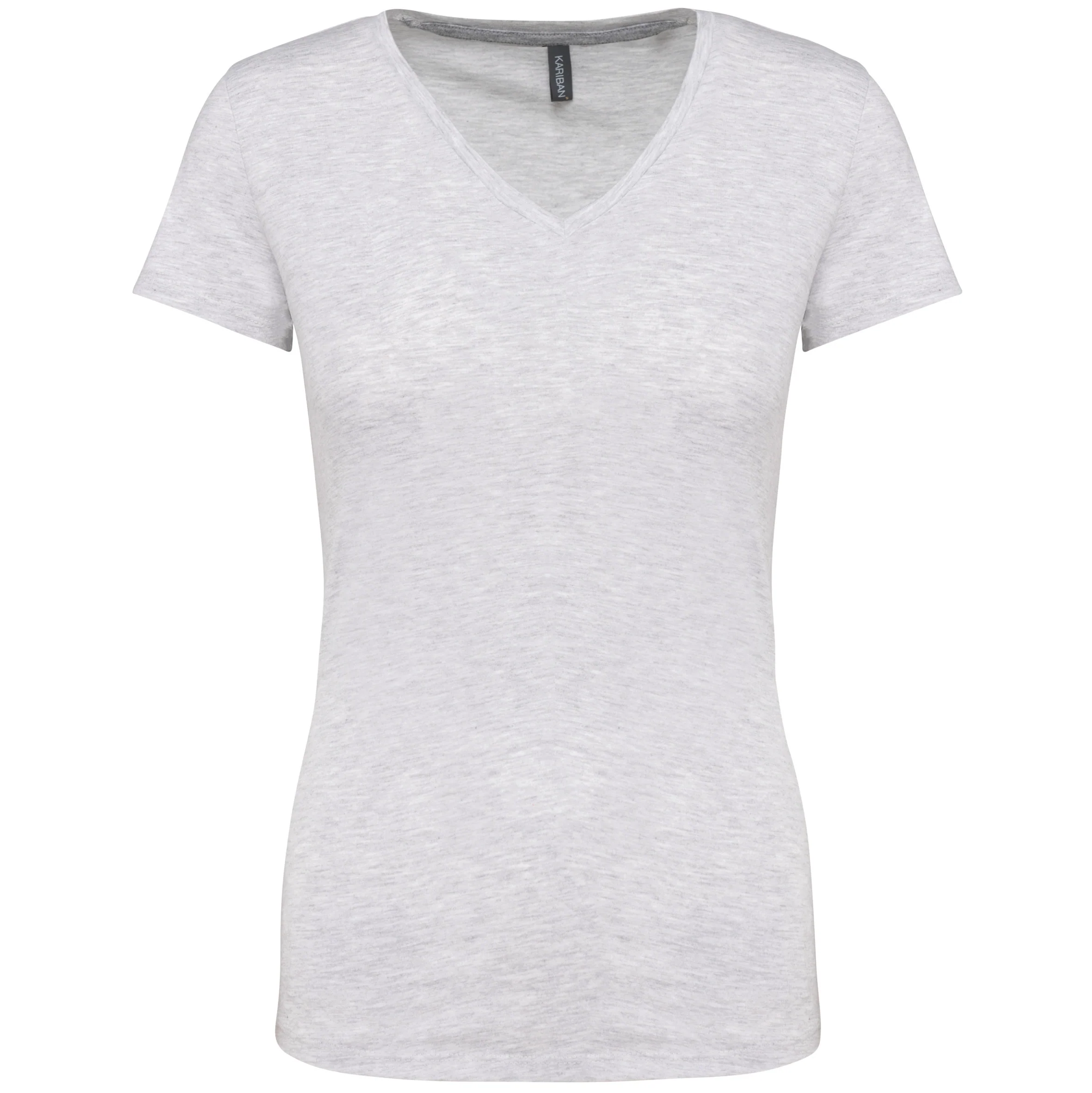K381 - T-shirt donna manica corta scollo a V - immagine 7
