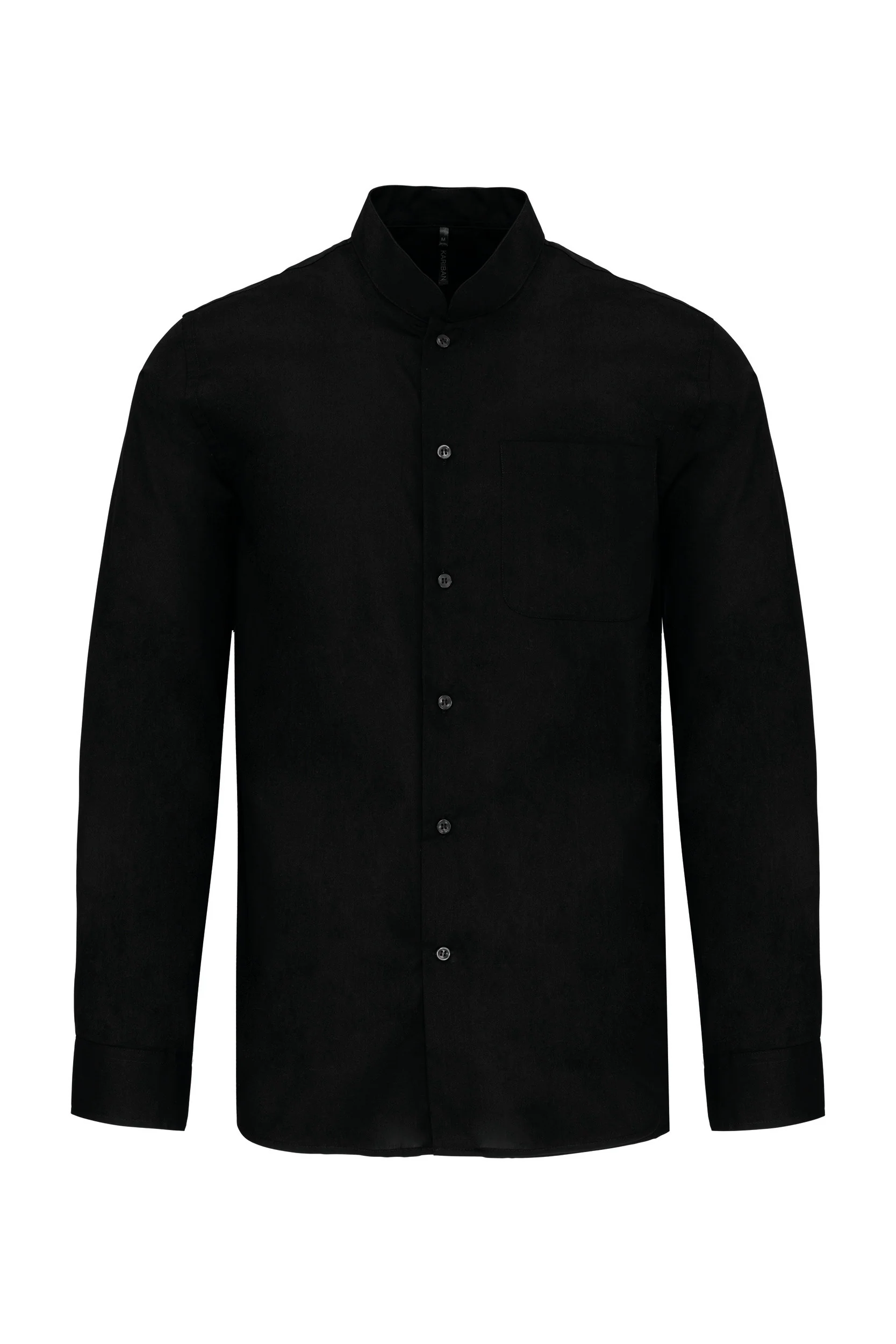 K515 - Camicia uomo collo alla coreana manica lunga - immagine 5
