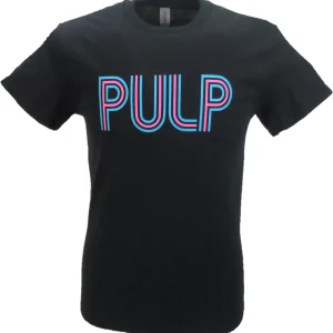 Mens Black Official Pulp Multi Logo T Shirt