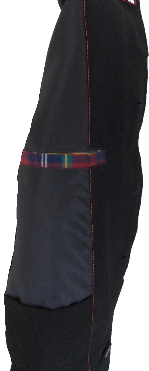 Real Hoxton Mens Black Mac Coat - immagine 3