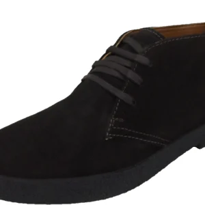 Roamers Mens Real Suede Dark Brown Retro McQueen Desert Boots