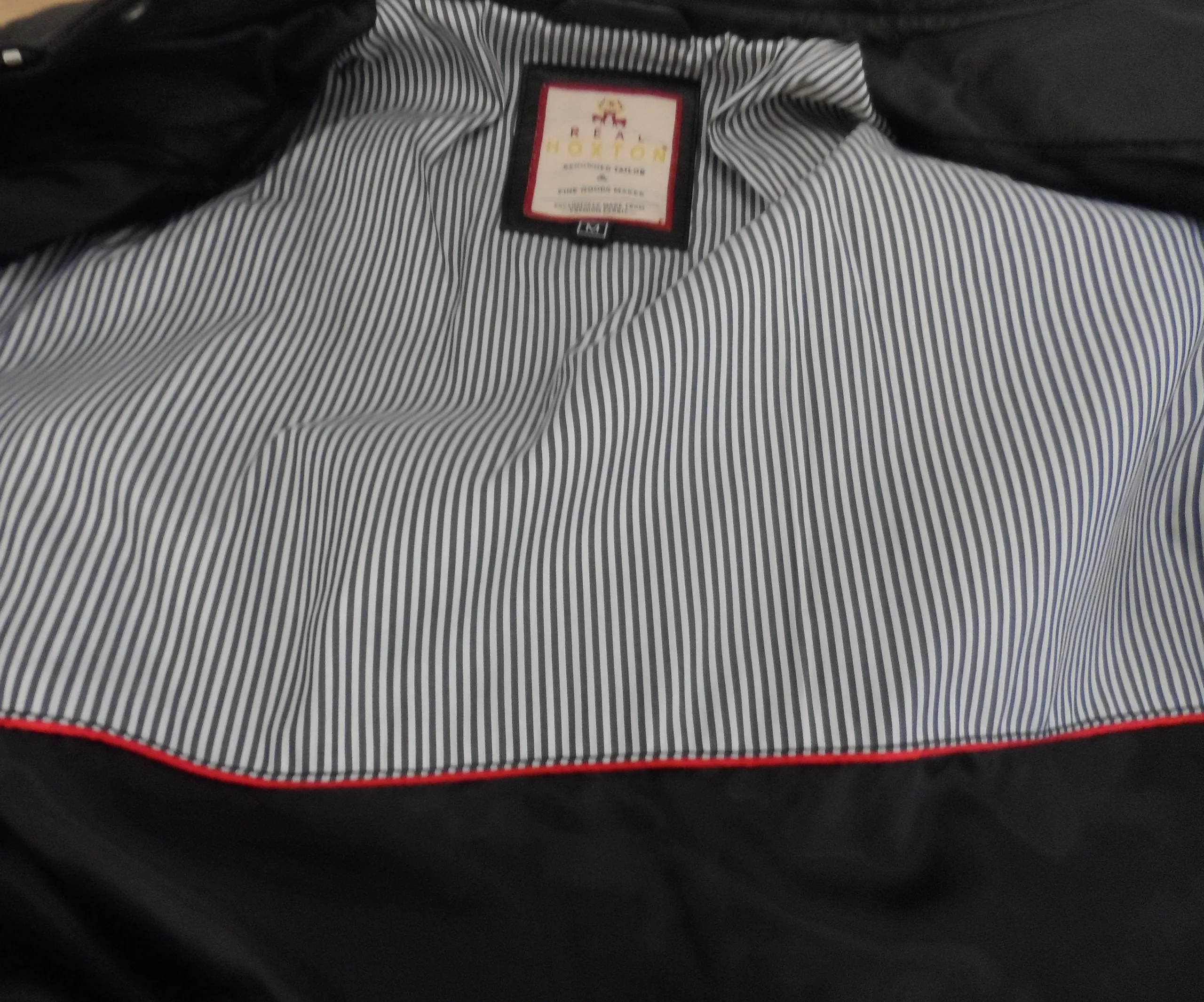 Real Hoxton Mens Black Leather Cafe Racer Jacket - immagine 4