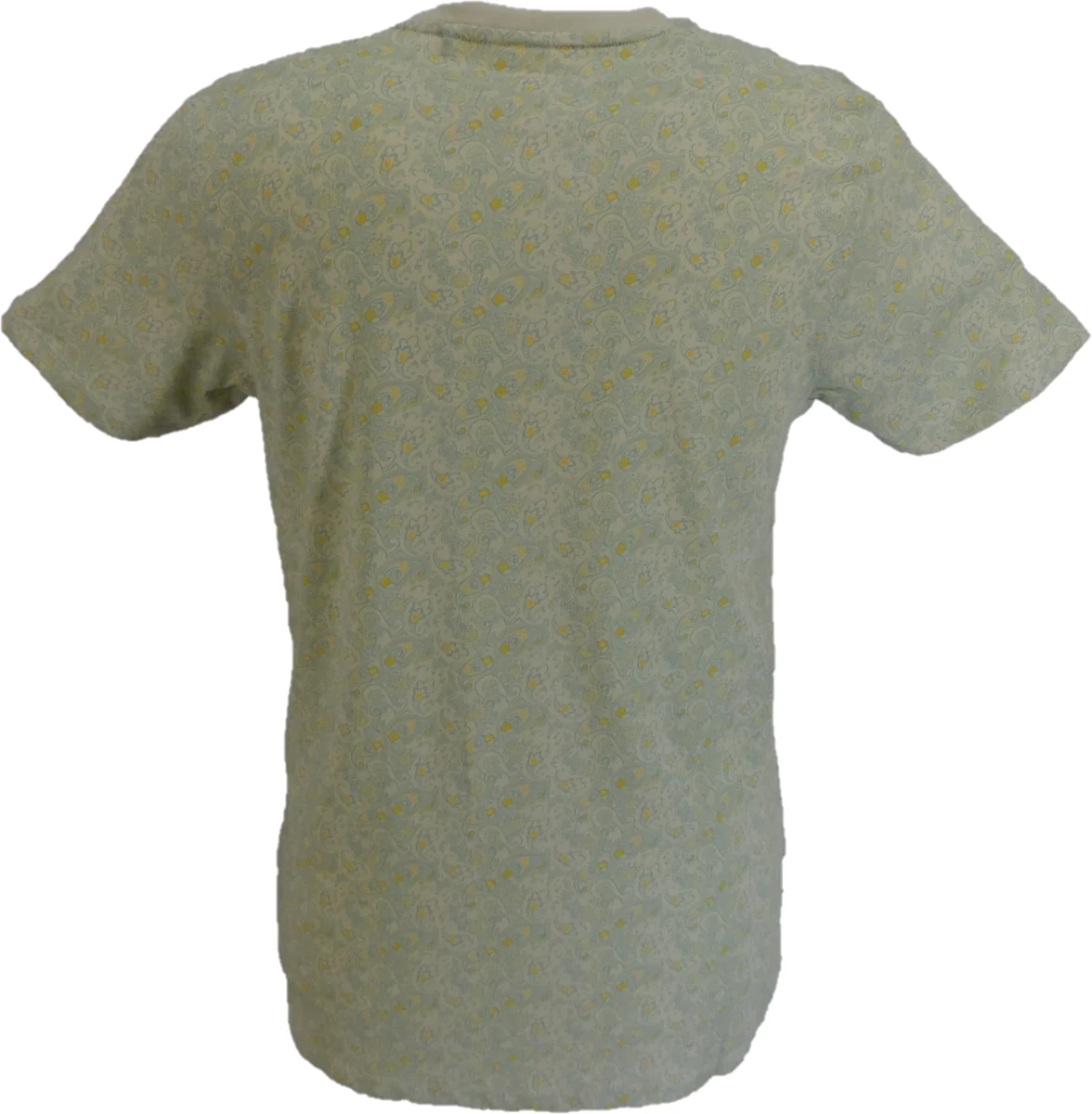 Lambretta Mens Pelican Green Paisley T-Shirt - immagine 3