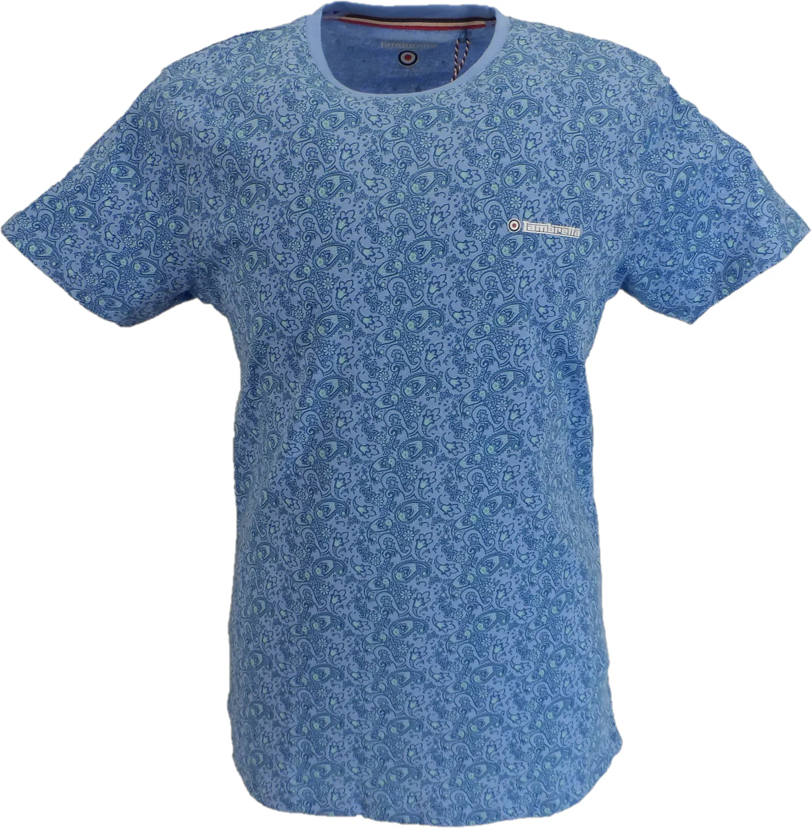 Lambretta Mens Provence Blue Paisley T-Shirt - immagine 2