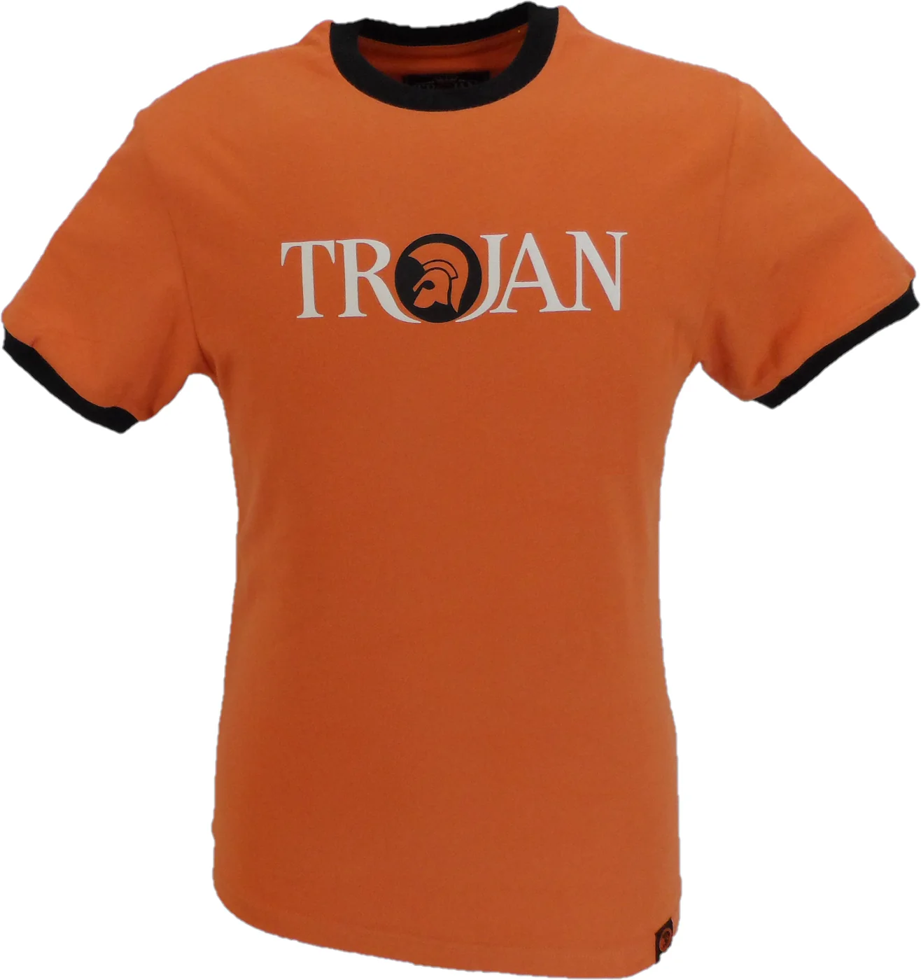 Trojan Orange Classic Helmet Logo 100% Cotton T-Shirt - immagine 2