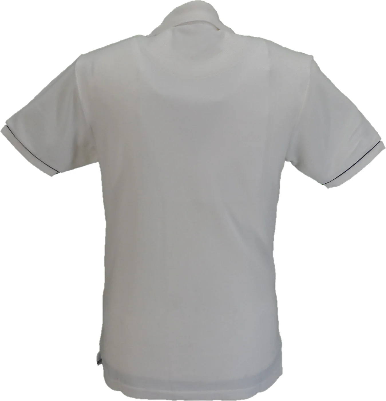 Trojan Mens Ecru Over Size Check Polo Shirt - immagine 3