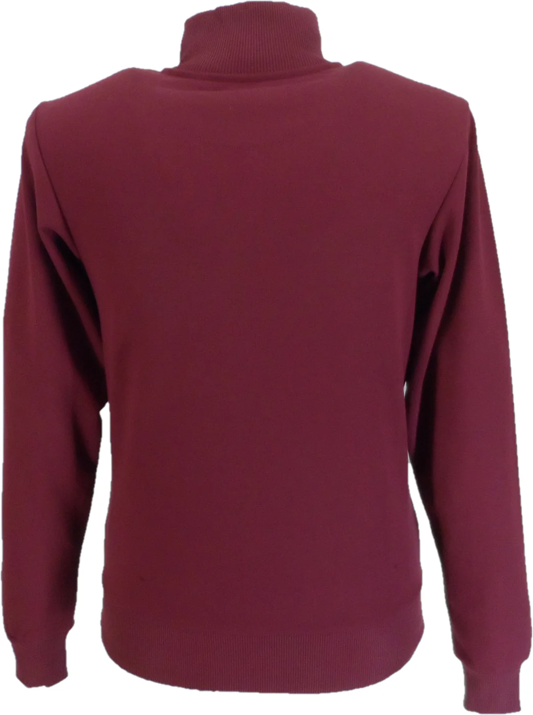 Trojan Mens Port Red Oversize Check Retro Track Tops - immagine 3