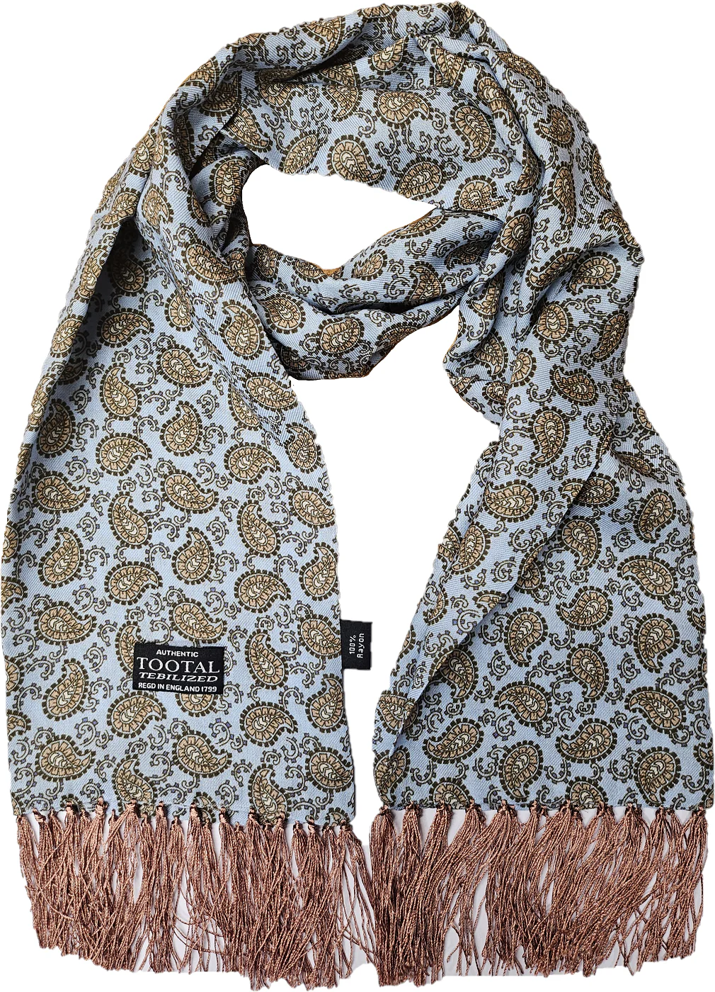 Tootal Mens Tebilized 100% Rayon Paisley Scarf - immagine 5